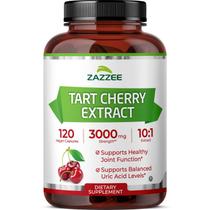 Extrato de cereja azeda Zazzee 3000 mg 120 cápsulas veganas