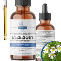 Extrato de erva Eyebright Pura Herba 60 ml de tintura de gotas orais