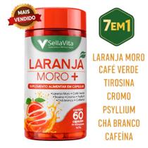 Extrato de Laranja Moro Cromo Chá Verde 7em1 Sellavita 60 Cáps