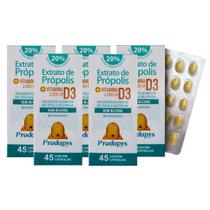 Extrato de Própolis com Vitamina D3 2000 Ui com 45 Cápsulas Kit com 5 - Prodapys