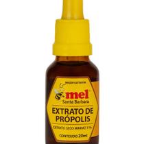 Extrato de Própolis Marrom 11% com Conta-Gotas Mel Santa Bárbara 20ml Imunidade Natural Alta Concentração