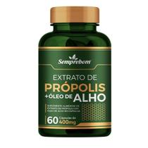 EXTRATO DE PROPOLIS + OLEO DE ALHO SEMPREBOM 400 mg - 60 CAPSULAS