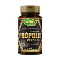 Extrato de Própolis Verde - 60 Cápsulas - Unilife - 60 capsulas