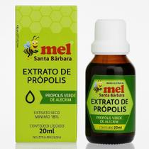 Extrato de Própolis Verde com Alecrim 18% Mel Santa Bárbara 20ml Imunidade Natural Alta Concentração