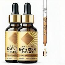 Extrato Líquido de Kava Kava QDXHAYC, Gotas Naturais de Raiz de Kava, 120 ml