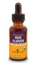 Extrato líquido Herb Pharm Red Clover 30 ml certificado como orgânico