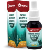 Extrato S/ Alcool Aquoso de Propolis Verde - 30ml - Minamel Extrato S/ Alcool Aquoso de Propolis Verde - 30ml - Minamel
