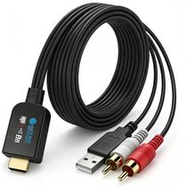 Extrator de Áudio eSynic eARC ARC para RCA com Alimentação USB Extrator de Áudio eSynic eARC ARC para RCA com Alimentação USB