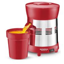 Extrator de frutas mondial 250w red 127v - c/ coador - inox