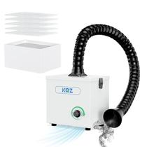 Extrator de fumaça de solda KQZ 100W com sucção de 180-210 m³/h