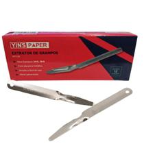 Extrator De Grampo Tipo Espátula Metal Caixa C/12 Unidades
