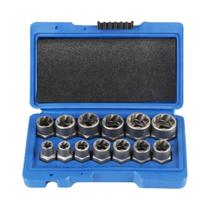 Extrator De Parafuso Danificado 6.35mm-19mm, Conjunto De 14 Peças Para Remoção De Parafuso E Porca,