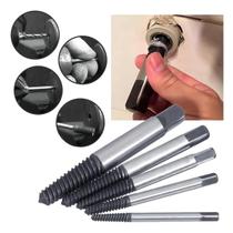 Extrator de Parafusos Quebrados 6 Peças em Aço 3 a 18 mm