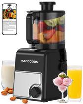 Extrator de Suco ACOQOOS 3 em 1 por Prensagem a Frio com Bocal de Alimentação de 6,5" Extrator de Suco ACOQOOS 3 em 1 por Prensagem a Frio com Bocal de Alimentação de 6,5"
