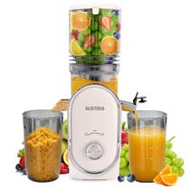 Extrator de Suco SUSTEAS de Extração Lenta com Boca de Alimentação de 5,3" e 300 W Extrator de Suco SUSTEAS de Extração Lenta com Boca de Alimentação de 5,3" e 300 W