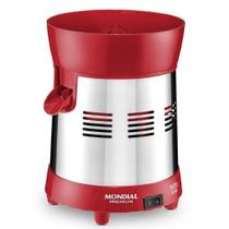 Extrator de Sucos Mondial Turbo Premium E-24 250w Bivolt Vermelho Inox