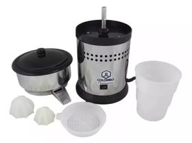 Extrator Espremedor Sucos Vitaminas Industrial Inox Laranja Limão Bivolt JL + copo peneira