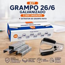 Extrator Ratinho + Grampo 26/6 Galvanizado C/ 5.000 Unidades Extrator Ratinho + Grampo 26/6 Galvanizado C/ 5.000 Unidades