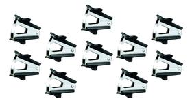 Extrator Removedor De Grampos Tipo Piranha Preto Kit 10