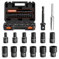 Extratores de torneira YEKEPRO 14 peças Impact Twist de 1/2 polegada