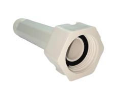 Extremidade Adaptador Longo com Rosca Para Hidrômetro Branca