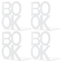 Extremidades decorativas de metal para livros, suportes para livros, branco, pacote com 2 Extremidades decorativas de metal para livros, suportes para livros, branco, pacote com 2