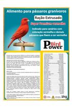 Extrusada Power Bird Canarios Vermelha 1 kg