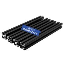 Extrusão de alumínio Seekliny 4040 T Slot 800 mm preto (pacote com 4) Extrusão de alumínio Seekliny 4040 T Slot 800 mm preto (pacote com 4)