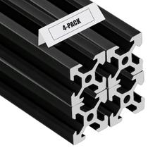Extrusão de alumínio VICHSAMWY 2020V 20x20mm 200mm Preto 4PCS