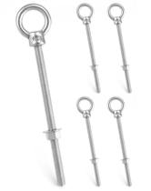 Eye Bolt QWORK 316 em aço inoxidável com ombro 3/8 x 15cm
