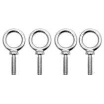 Eye Bolt QWORK em aço inoxidável 316 3/8-16 UNC, pacote com 4