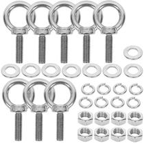 Eye Bolts SRZTXU M10 em aço inoxidável com arruelas de porcas (pacote com 8)