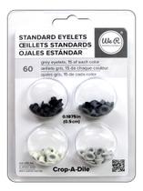 Eyelets Standard Wer Memory Keepers-contém 60 Ilhoses Gris