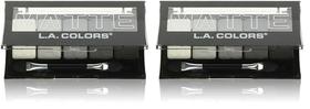Eyeshadow L.A. COLORS, 5 cores, renda preta fosca, pacote com 2 ml Eyeshadow L.A. COLORS, 5 cores, renda preta fosca, pacote com 2 ml