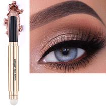 Eyeshadow Stick Metiplou 2 em 1 em ouro rosa com pincel 03