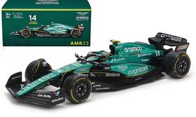F-1 Aston Martin AMR23 c/ piloto Alonso 14 Burago 1/43