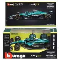 F-1 Aston Martin AMR25 Fernando Alonso 14 Burago 1/43 cor:verde F-1 Aston Martin AMR25 Fernando Alonso 14 Burago 1/43 cor:verde