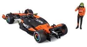 F-1 Mclaren MCL38 c/ figura piloto Lando Norris Burago 1/24 F-1 Mclaren MCL38 c/ figura piloto Lando Norris Burago 1/24