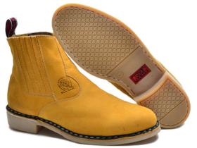 F034CLA Bota Masculina forrada couro castor F034CLA Bota Masculina forrada couro castor