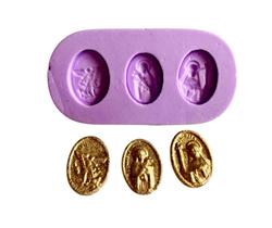 F1041 molde de silicone medalha s.miguel, s.terezinha, s rita confeitaria biscuit F1041 molde de silicone medalha s.miguel, s.terezinha, s rita confeitaria biscuit
