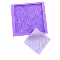 F1042 molde de silicone tecido linho confeitaria biscuit