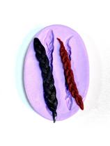 F1061 molde de silicone trança, cabelo confeitaria biscuit F1061 molde de silicone trança, cabelo confeitaria biscuit
