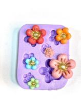 F1068 molde de silicone flor confeitaria biscuit