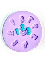 F1084 molde de silicone números confeitaria biscuit