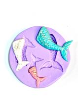 F1110 molde de silicone cauda sereia confeitaria biscuit F1110 molde de silicone cauda sereia confeitaria biscuit