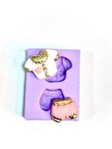 F1116 molde de silicone roupinhas bebê confeitaria biscuit