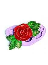 F1122 molde de silicone rosa grande confeitaria biscuit F1122 molde de silicone rosa grande confeitaria biscuit