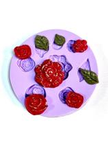 F1171 molde de silicone rosas confeitaria biscuit