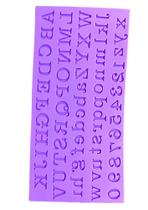 F1201 molde de silicone alfabeto confeitaria biscuit
