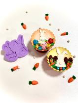 F1222 molde de silicone páscoa coelhos confeitaria biscuit F1222 molde de silicone páscoa coelhos confeitaria biscuit